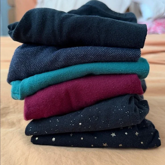 LOT of 6 Cat & Jack Toddler Girl Leggings 2T Bundle Basics - Picture 10 of 10